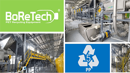 PP Tray Washing Line for High-Value Application by BoReTech Achieves Efficient Performance