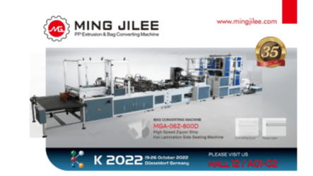 MING JILEE: Bag Converting Machine Experts since 1987