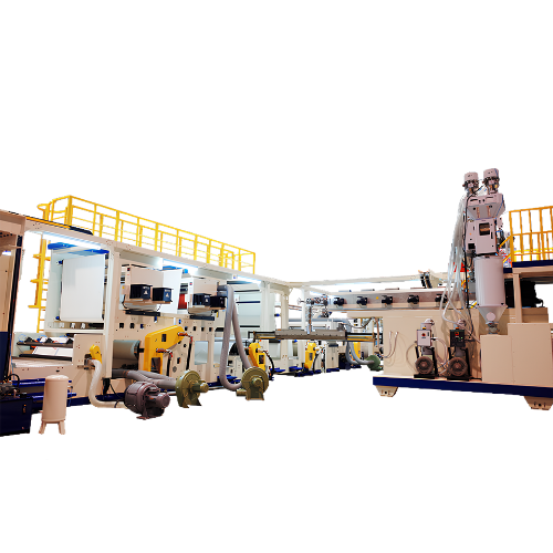 雙面串聯擠出複合機：PE/PP/PLA