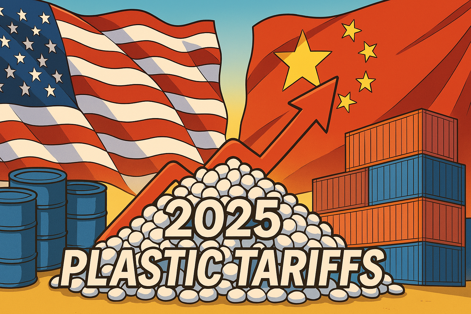The latest U.S. trade measures impose a 10 % duty on imported plastic resins from China and 15 % on petrochemical feedstocks from the Middle East. 